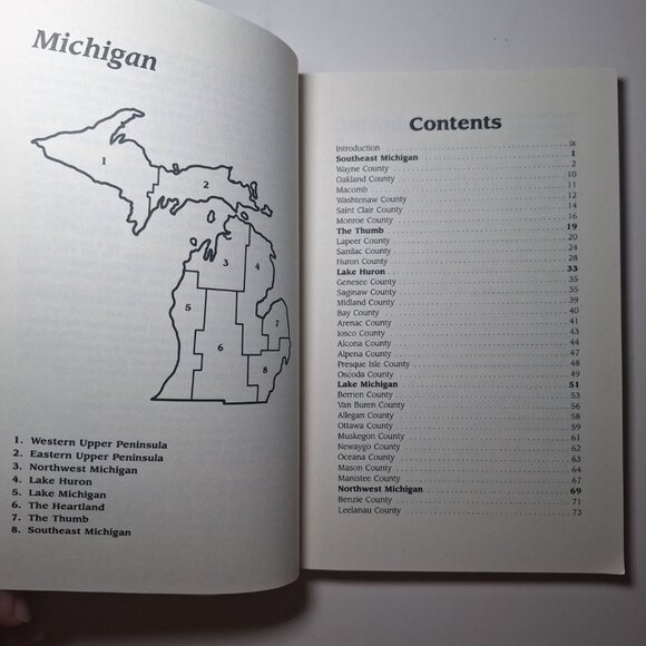 Michigan Off The Beaten Path Guide Unique Places 1988 Vintage History Travel - Picture 5 of 8